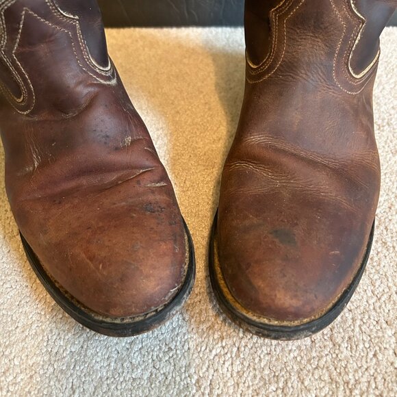 Durango Men's Brown Leather Boots - Picture 5 of 12